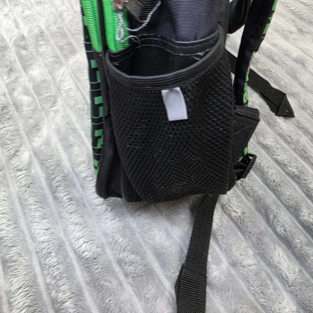 Minecraft Adventure Mode Creeper TNT Backpack Green Black Kids School Bag